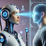 DALL·E 2025-11-03 21.52.34 - A futuristic female humanoid robot scanning a human male with a ...webp